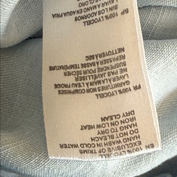 Light Blue Button-Up Jumpsuit - Picture 10 of 10